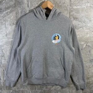 RVCA Ron John surf shop grey hoodie skeleton, surfing Y2K men's size small